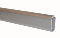 Kledingroede Aluminium - 30x15 mm - Lengtes: 900, 1200, 1500 mm - Dikte: 2 mm