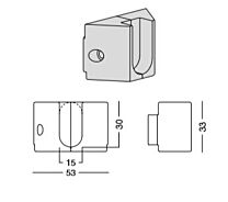 Slim Kledingbuishouder - Kleuren: Aluminium, Zwart en Wit - Set L/R