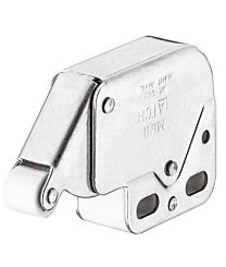 Mini-Latch Snapper met Veersluiting - Vernikkeld