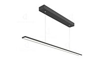 LED Keukenverlichting Type Pendy - Lengtes: 900 en 1200 mm - Zwart Mat - 220-240 V