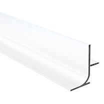 L-Profiel Verticaal - Aluminium - Wit Mat Ral 9016 - 2500 mm