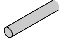 Looprail voor Wandmontage voor Deurgewicht 100 kg - RVS - Twee lengtes