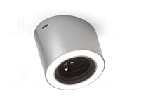 Unika Led Opbouw-spot met Stopcontact België - Hoek van 15° - RVS look