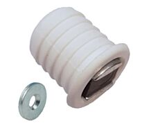 Magneetsluiting - Trekkracht: 4 kg - Wit - Inboor ø 12 mm/Diepte: 13 mm
