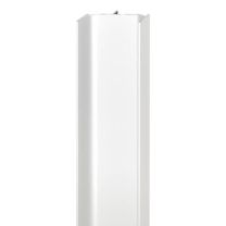 C-Profiel Verticaal - Aluminium - Wit Mat Ral 9016 - 2500 mm