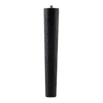 Meubelpoot - Conisch - Massief Eiken - Zwart gelakt - Hoogte: 200 mm