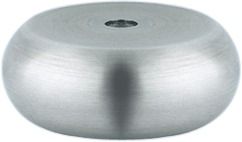 Meubelvoetplaat - Zonder Hoogteverstelling -  Aluminium Mat - Diameter 60 mm - Hoogte 20 mm