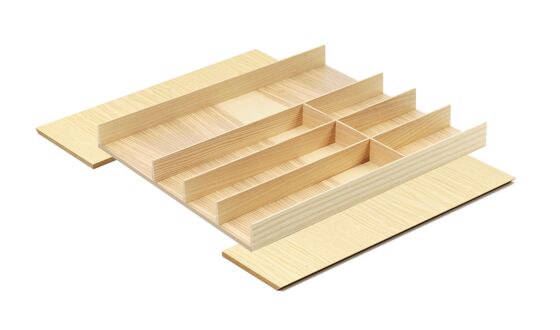 Set Bestekinzet LiniQ - Hout - Universeel - Drie kleuren - Kastbreedte: 50 - 60 cm