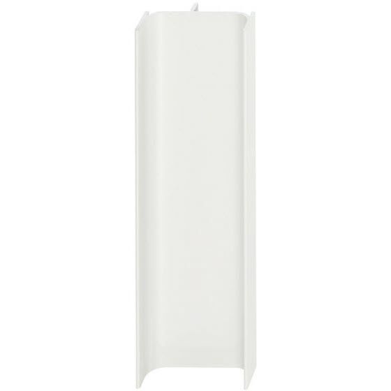 C-Profiel Verticaal - Aluminium - Wit Glanzend Ral 9016 - 2500 mm