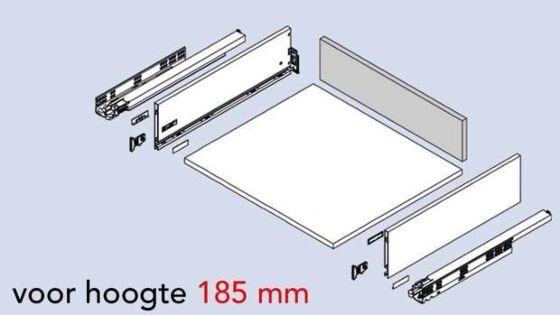 Grass Vionaro Rugwand op maat - Ladehoogte: 185 mm
