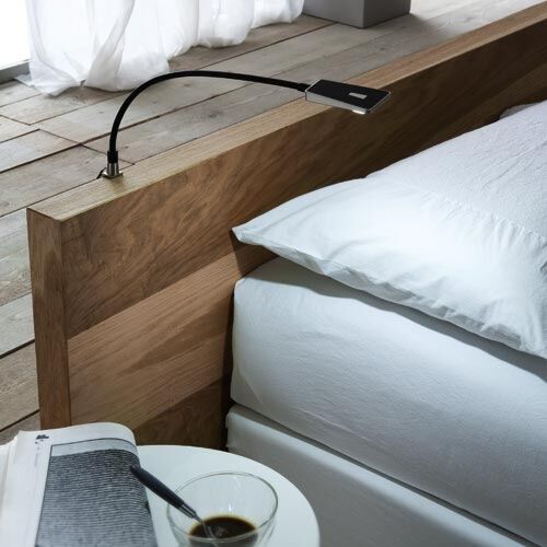 Set Flexibele Bed-lampen + Voeding - Area Light - Kunststof-RVS - Zwart