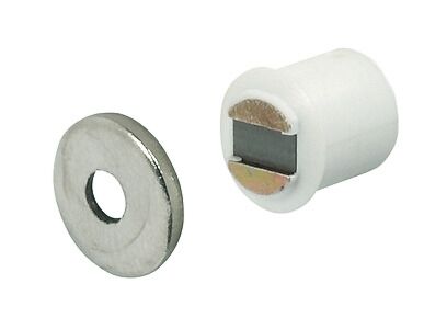 Magneetsluiting - Trekkracht: 1.8 kg - Twee kleuren - Inboor: ø 9 mm/Diepte: 9 mm