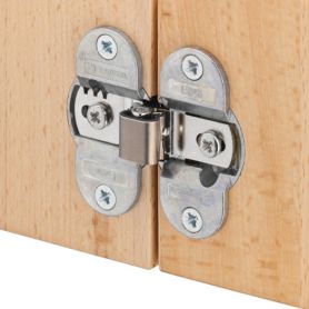 Vouwdeurscharnier - Openingshoek: 180° - Deurdikte: vanaf 13 mm