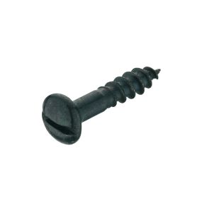 Houtschroef - Ronde kop - Messing Zwart - ø 2.5 mm - lengte: 12 mm - 20 stuks
