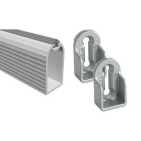 Kledingroede met Anti-kras strip - 1500 mm - Aluminium