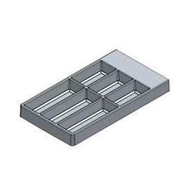 Kunststof inleglade voor Bestek - Ladediepte: 480 mm - Breedte: 300 mm - Antraciet