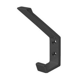 Garderobehaak - Aluminium - Zwart mat - Hoogte: 105 mm