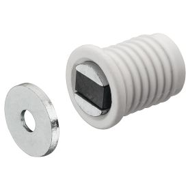 Magneetsluiting - Trekkracht: 4.5 kg - Wit - Inboor ø 14 mm/ Diepte: 17 mm