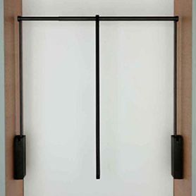 Garderobelift - 3T - Strakke vormgeving - Zwart/Zwart - Breedte 560-950 mm - 10 kg