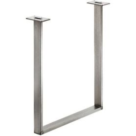 Tafelonderstel - Industrieel - U-Vorm - Ruw Staal Gelakt - 720 x 600 mm - Profiel: 60 of 80 mm-60 mm