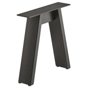 Bank-onderstel - Industrieel - A-Vorm - Zwart - 420 x 400 mm (hxb) - Met Stelpootjes