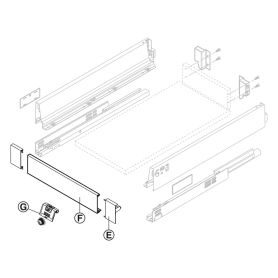Fronthouderset Blum Antaro lade M
