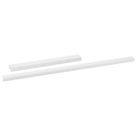 Greep - aluminium - wit mat