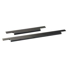 Greeplijst aluminium - infreesprofiel - dikte: 3 mm - zwart mat