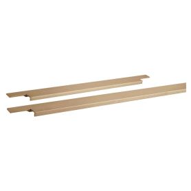 Greeplijst aluminium - infreesprofiel - dikte: 3 mm - goud