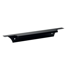 Greeplijst aluminium - om te schroeven - dikte: 1.2 mm - zwart geborsteld