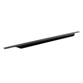 Greeplijst aluminium - om te schroeven - dikte: 1.3 mm - zwart geborsteld