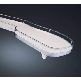 LeMans II Classic - Deurbr: 60 cm - Wit-Zilver Mat-Rechts uitdraaiend systeem