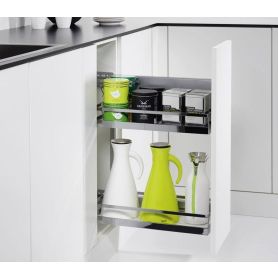 Uittrekelement Comfort II - Kastbreedte tot 35 cm - Aanslag Rechts - Zilver-686 mm
