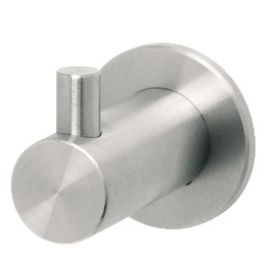 Garderobehaak - RVS - 35x46 mm - ø 19 mm