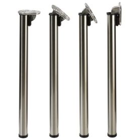 Tafelpoot Inklapbaar - Chroom - Hoogte: 700+30 mm - ø 50 mm - 4 stuks