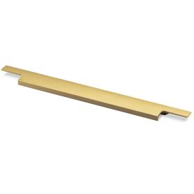 greeplijst - aluminium - infreesprofiel - dikte: 3 mm - goud geborsteld
