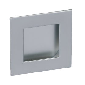 Komgreep - Chroom Mat - 70 x 70 mm - Om te lijmen