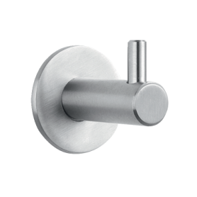 Garderobehaak - RVS mat - Diepte: 42 mm - ø 14 mm
