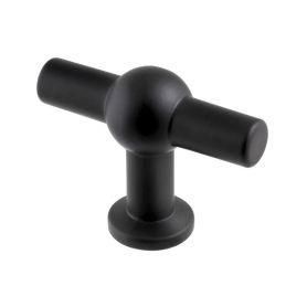 Meubelknop Moritz - 60 / 45 mm - Zamak - Zwart 