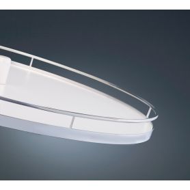 Set Revo 90 draaibodems - Arena Classic Plus - Kast: 900x900 mm. Zilver/Wit