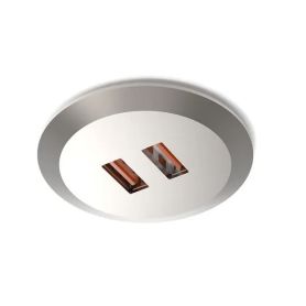 Inbouw USB lader type Subby - RVS Look - 24 V