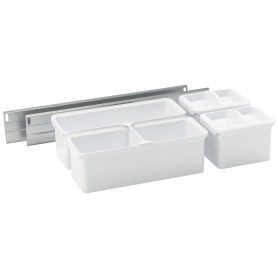 Dispensa - Youboxx - Met Ophangrails - set 3-Wit