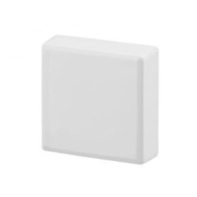 Meubelknop - Zamak - Wit mat - 30/30 mm