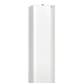 C-Profiel Verticaal - Aluminium - Wit Mat Ral 9016 - 2500 mm