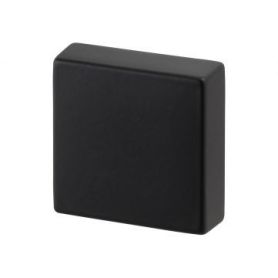 Meubelknop - Zamak - Zwart - 40/40 mm
