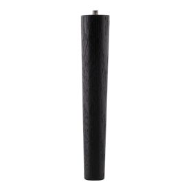 Meubelpoot - Eiken - Zwart mat gelakt - ø 35-25 mm - Hoogte: 200 mm - M8